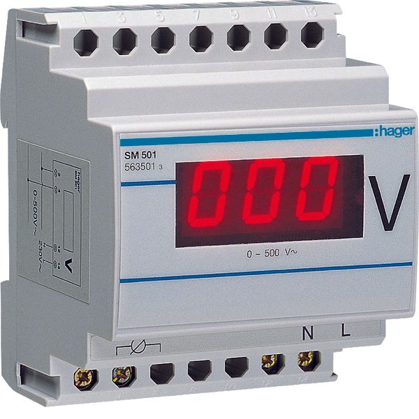 Digital voltmeter 0-500V image 1