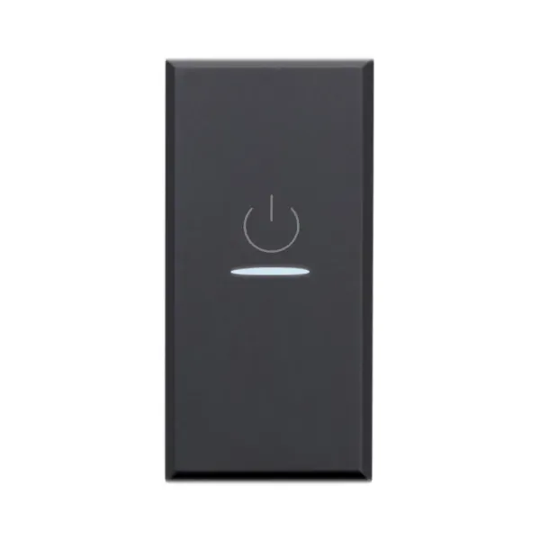 AXIAL 2P 1 WAY SWITCH WITH LENS, TEKLA S44, RAL 7016 COLOUR, 2P 10AX LIGHTABLE - MATT FINISH - 1 MOD. image 1