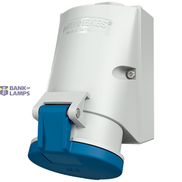 Wallmounted receptacle,32A3p 6H230V IP44 image 1