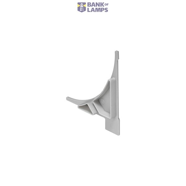 GLENOS Endcap for Regal profile, 2 Stk, silvergrey image 2