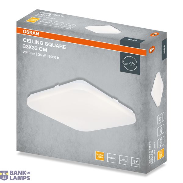 CEILING SQUARE 24W 830 IP20 OSRAM image 1
