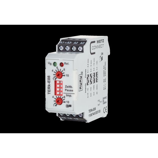 TERk-E08, 230 V AC, 24 V AC/DC tp 0,1 min-10 h, ti 0,15-800 s image 1