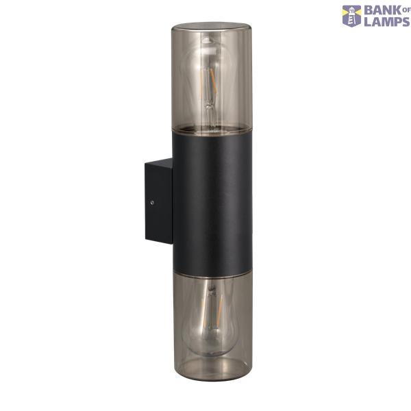 Poplar Up/Down Wall Light Max.15W E27x2 Black image 1