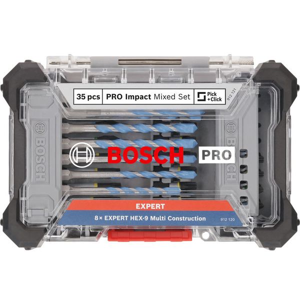 PRO Impact Screwdriving and Multiconstruction Drilling Mixed Set, 35 pcs image 2