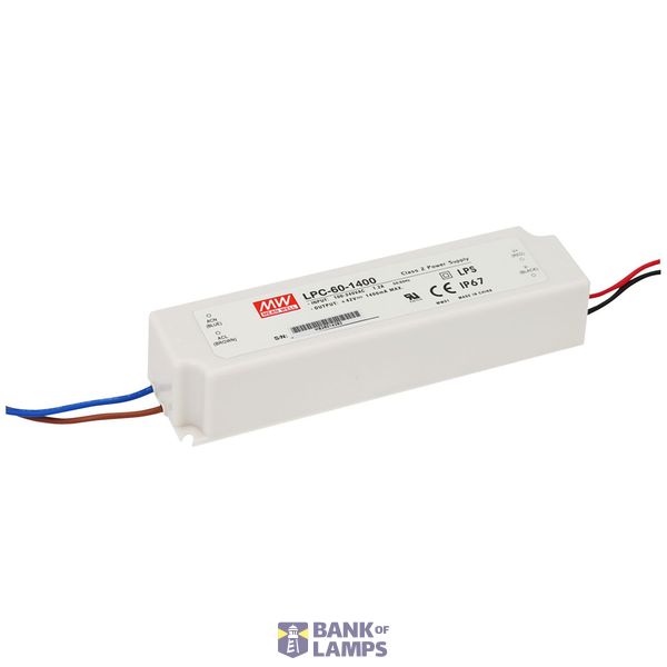 LPC-60-1750 Led driver, Class2 9-34V, 1750mA CC, MEAN WELL image 1