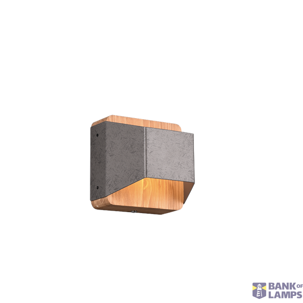 Arino LED wall lamp 12 cm antique steel image 1