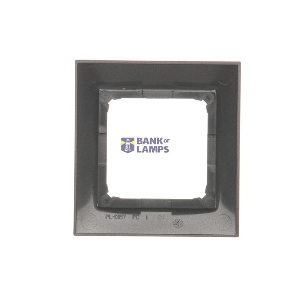 Double button with light indicator box for switches and push buttons, Silver matt, metalic image 1