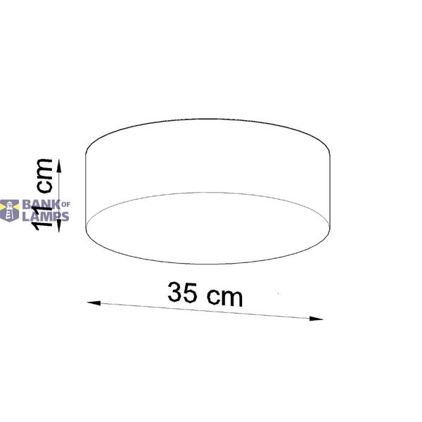CEILING LAMP ARENA 35 BLACK E27 2X60W IP20 image 6