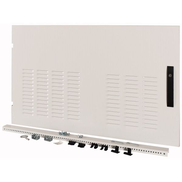 XSDMLV40611 Device area door, ventilated, IP42, left, HxW=600x1100mm, grey image 1