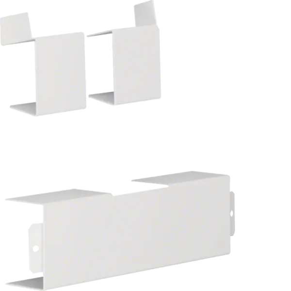T-piece cut laminating made of sheet steel to LFS 40x60mm traffic white image 1