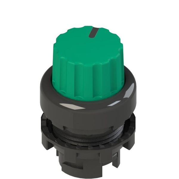 Knob selector, 2 positions green with marking image 1