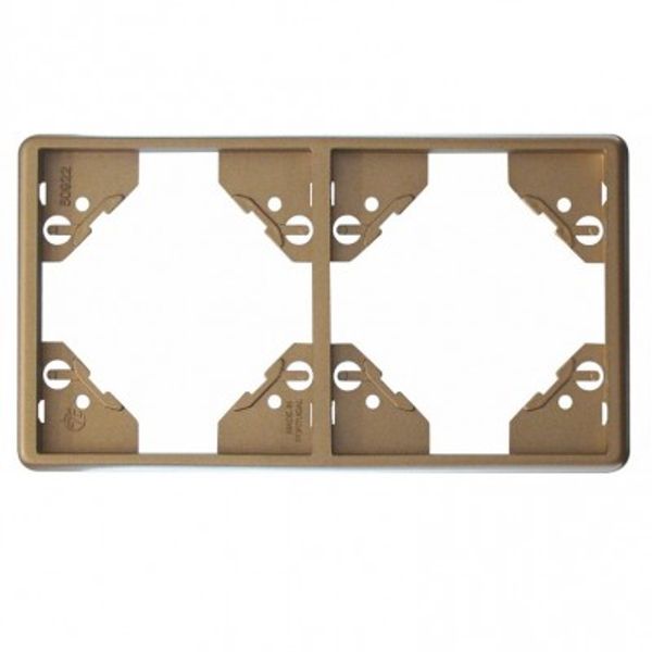 DOUBLE HORIZONTAL FRAME CHAMPAGNE image 1