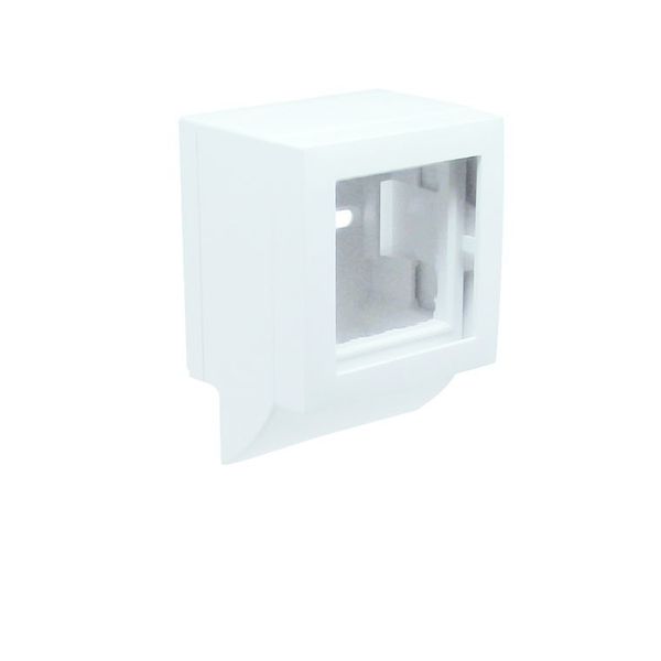 Q45 LATERAL ADAPTER F/32X12,5 TRUNKING WHITE image 1