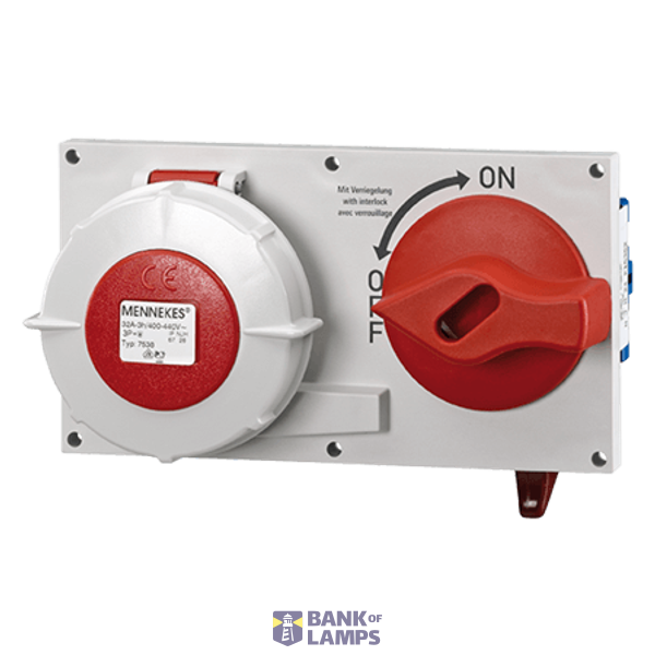 Receptacle DUO, 32A4p 3h400-440V image 1