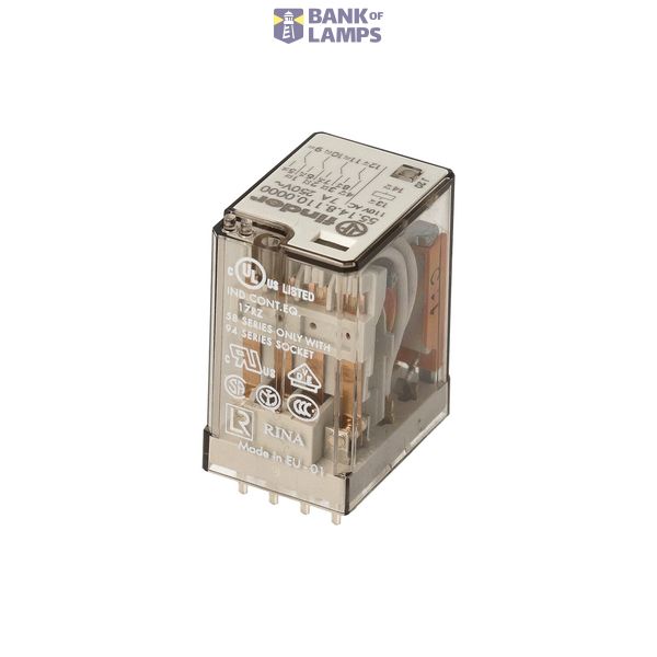 Relay for printed circuit 4CO 7A/230VAC/Agni+Au/wash tight (55.14.8.230.5001) image 3