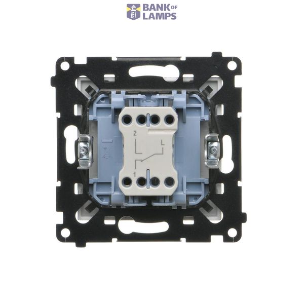 Single earial socket type "F", (module), Simon 24, IP20/IP44, graphite mat image 1