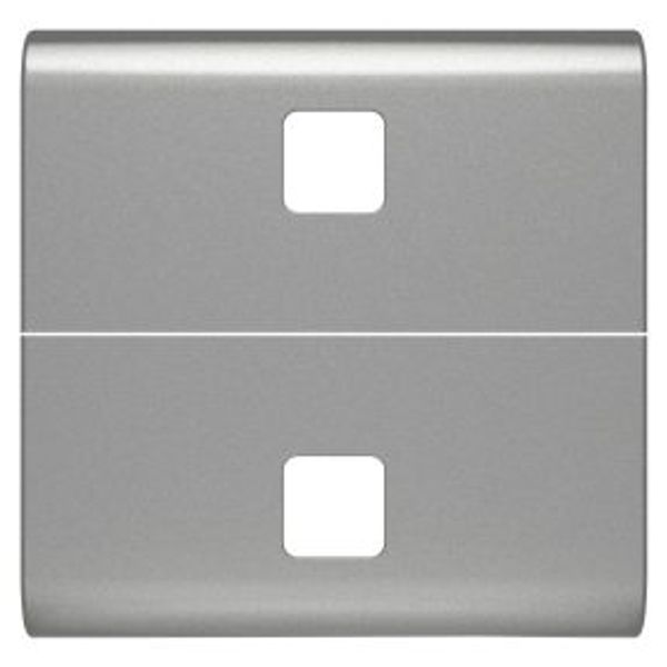 REPLACEABLE BUTTON KEY FOR AXIAL COMMANDS - TO BE COMPLETED WITH 2 LENS - 2 MODULES - TITANIUM - CHORUSMART image 1