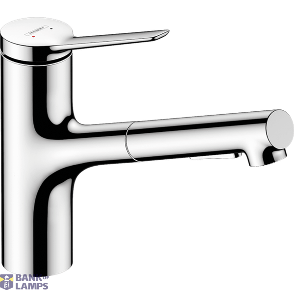 Zesis 150 M33 kitchen sink mixer with pull-out spray, 2jet, chrome image 1