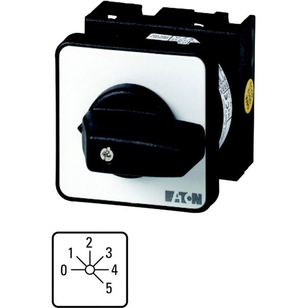 T0-3-8243/EZ Step switches, T0, 20 A, centre mounting, 3 contact unit(s), Contacts: 5, 45 °, maintained, With 0 (Off) position, 0-5, Design number 8243 image 3