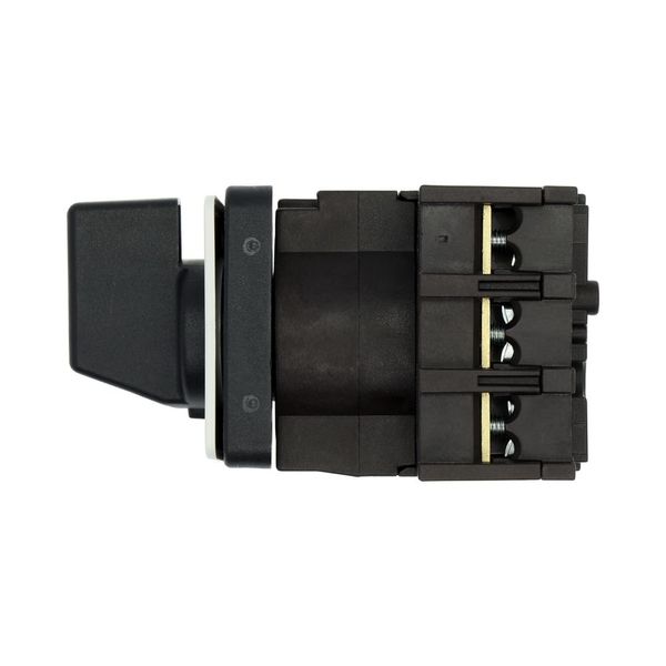 P1-25/E On-Off switch, P1, 25 A, flush mounting, 3 pole, with black thumb grip and front plate image 12