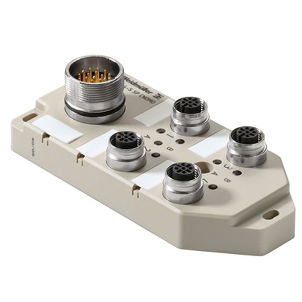 with M23 outlet, 19-pole, M12, 30 V, A-coded, LED: Yes, LED initiator: Yes, Wiring type: PNP image 2