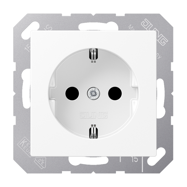 SCHUKO® socket 16 A / 250 V A1521BFKIWWM image 1