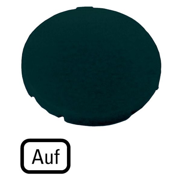 M22-XD-S-D3 Button plate, flat black, UP image 1