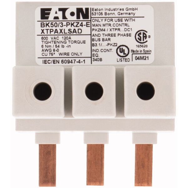 BK50/3-PKZ4-E Extension terminal, 3p, 50mm² image 2