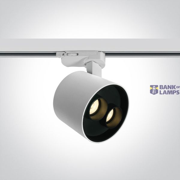WHITE 12W TRACK SPOT WW IP20 230V DARK LIGHT image 1
