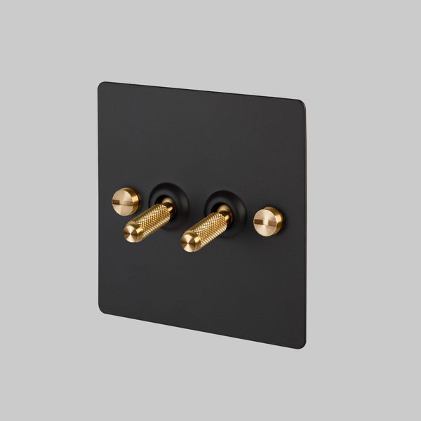 2G TOGGLE / CROSS / BLACK / BRASS image 1