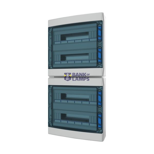 Surface Mounted Board, IP65, IK08, 4-rows 72 modules, with screw termi image 9