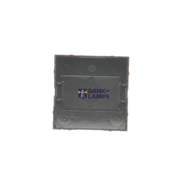 Double Keystone flat IT/telephone socket cover, (cover), Silver matt, metalic image 1