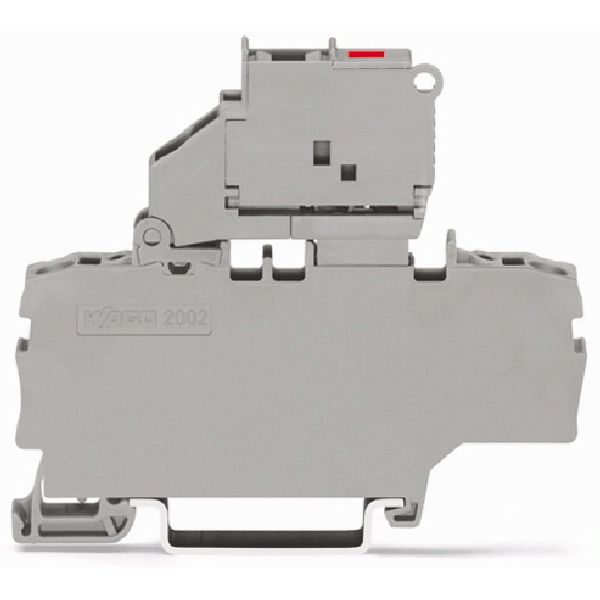2-conductor fuse terminal block with pivoting fuse holder with additio image 1