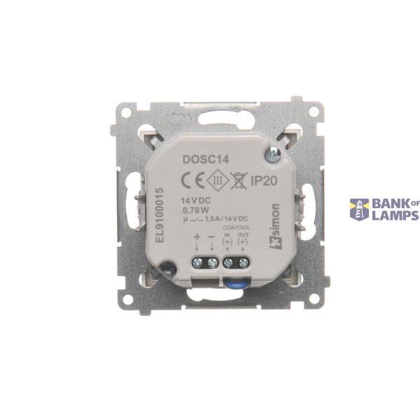 Two-pole switch, (module), 10AX, quick connection, Silver matt, metalic image 1