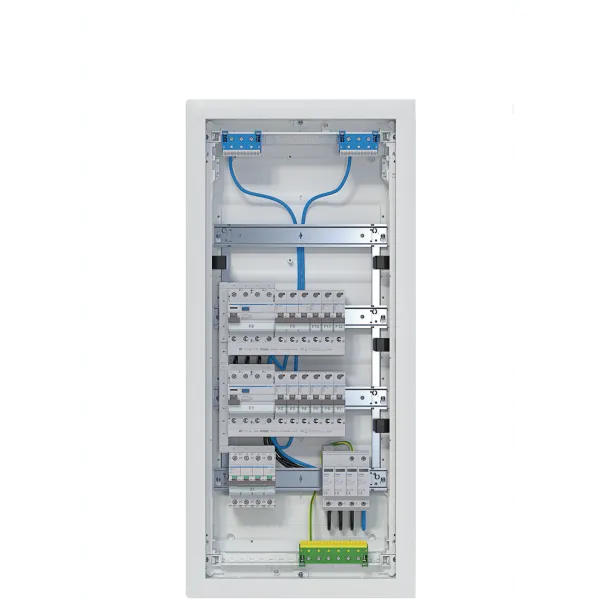 HAG VU48BV2 small voltage UPS 4x12PLE IP30, wired and equipped with 2 residual current circuits, surge protection image 1