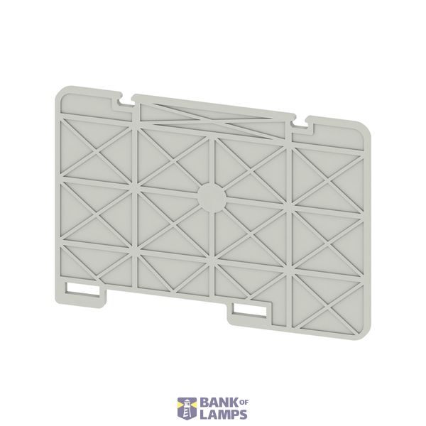 Partition plate (terminal), grey, Height: 95 mm, Width: 2 mm, V-0 image 1