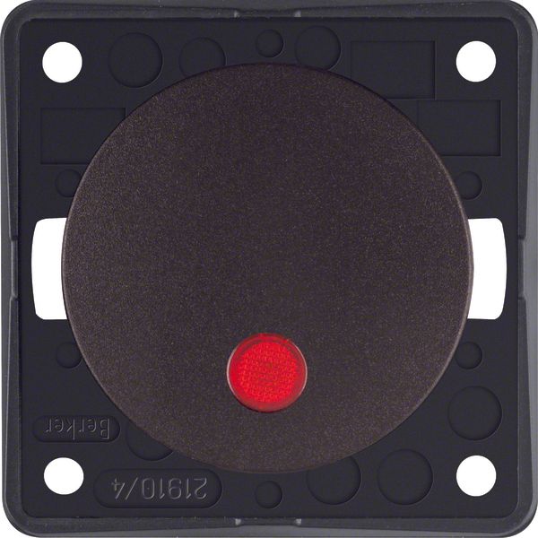 Ctrl on/off sw 2p impr "0", 12 V, Ctrl LED, Integro - Design Flow/Pure image 1