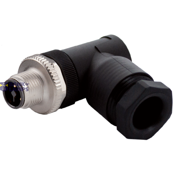 M12 Power male 90° L-cod. screw terminal 5-pol., max. 2,5mm², 8 - 13mm image 3