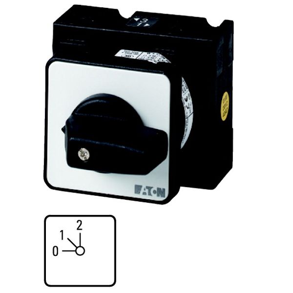 T3-3-8314/E Step switches, T3, 32 A, flush mounting, 3 contact unit(s), Contacts: 6, 45 °, maintained, With 0 (Off) position, 0-2, Design number 8314 image 1