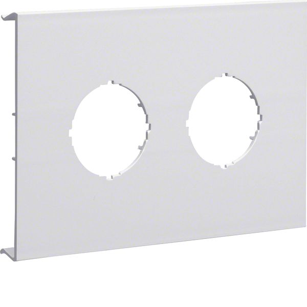 Pre-cut lid 2gang,BR70172,pure white image 1