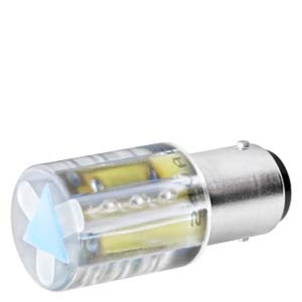 Signaling columns, acc. LED 115 V AC, BA15d, green image 1