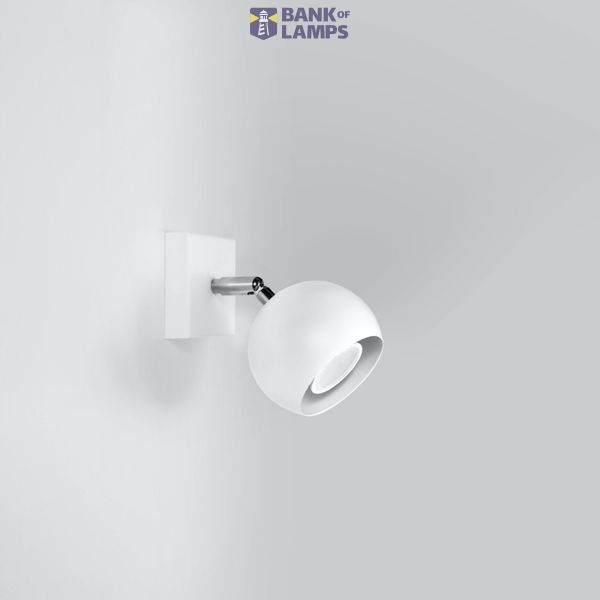 WALL LAMP OCULARE WHITE GU10 1X40W IP20 image 3