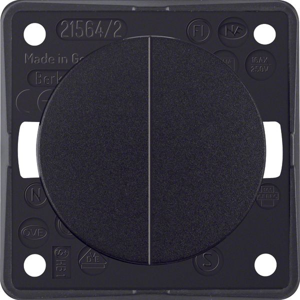 Series switch, common input terminal, Integro - Design Flow/Pure, blac image 1