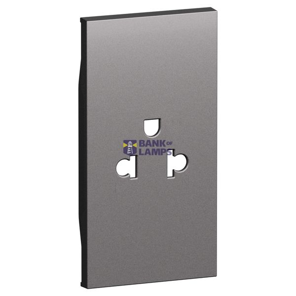 L.NOW - SOCKET COVER EU/US 2P+T 2M T STEEL image 1