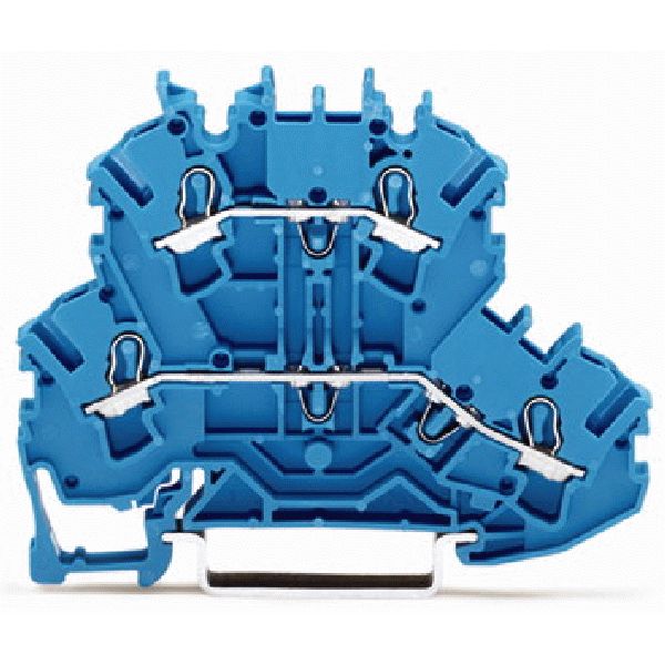 Double-deck terminal block Through/through terminal block N/N blue image 3
