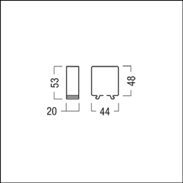 SUI TID PENDANT CLIP 2X BK - Clips for steel cord suspension (2 pcs) image 3