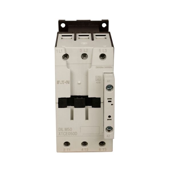 Contactor DILM50 3P 22kW 400V 24V DC screw terminals image 1