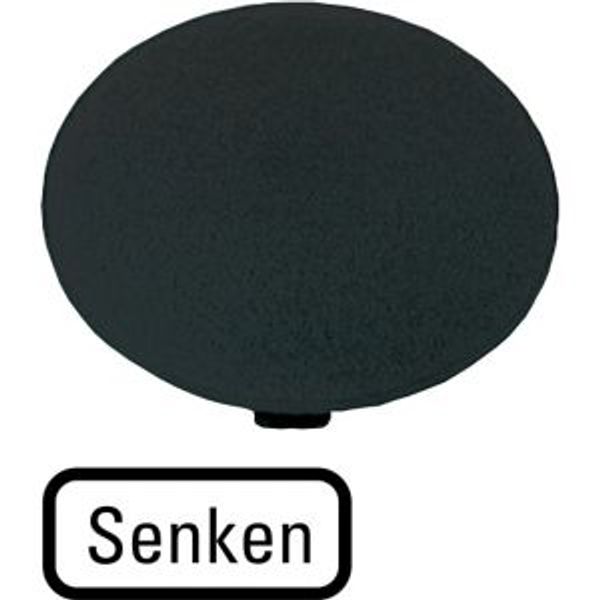 M22-XDP-S-D18 Button plate, mushroom black, DECREASE image 4