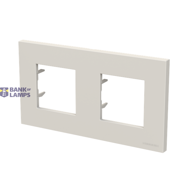 Frame 2-gang / 2+2-modules - Niessen logo - Basic - Dune image 2