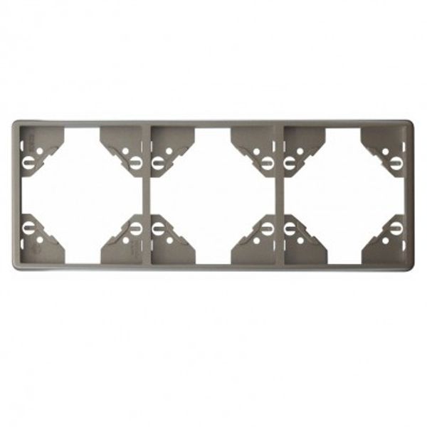TRIPLE HORIZONTAL FRAME SILVER image 1